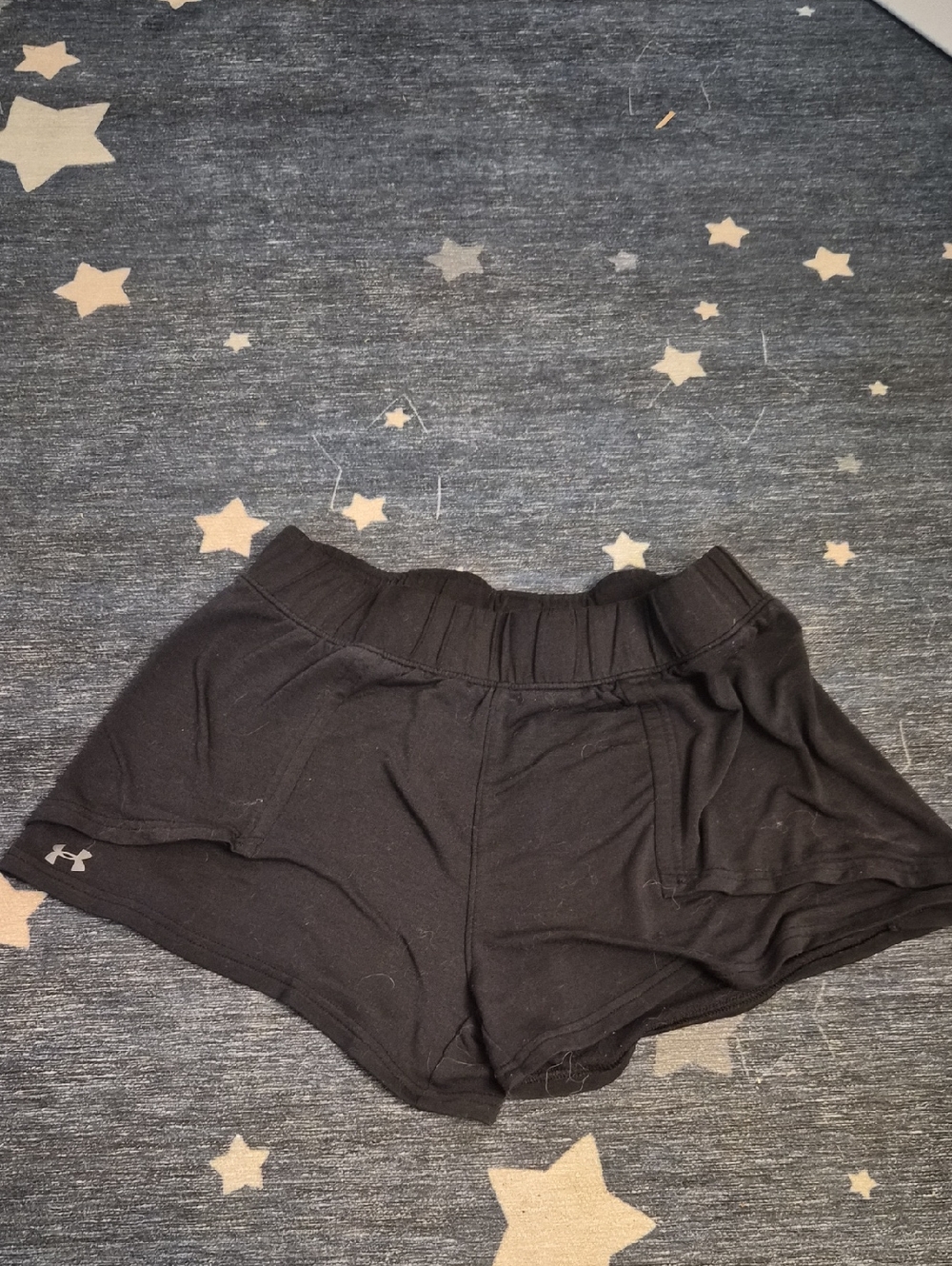 Under Armour Women's Black Elastic Waist Athletic Shorts